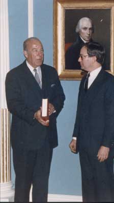 George Schultz  and Robert Crout